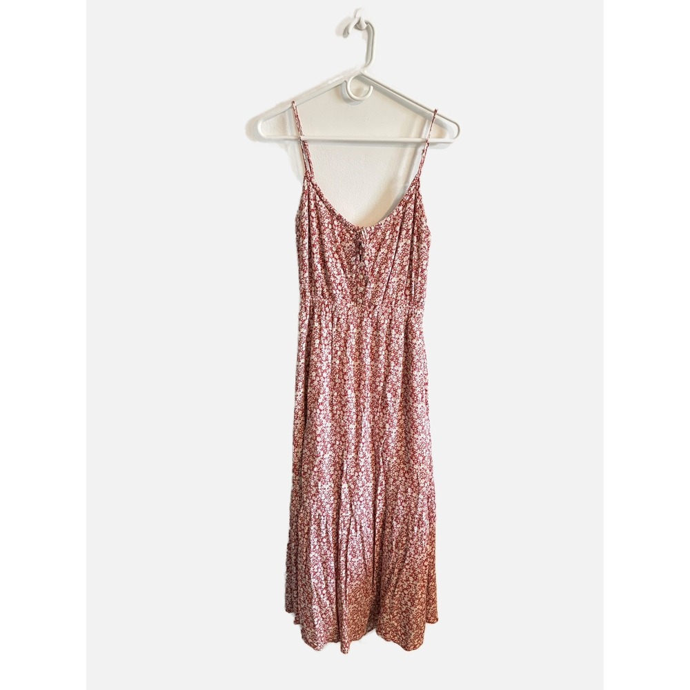 Abercrombie & Fitch Easy Waist Tiered Midaxi Floral Dress Size XS